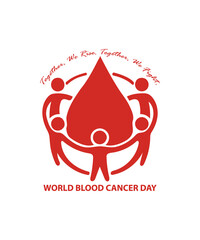 Blood Cancer Day Logo vector art