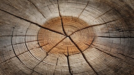 Fototapeta premium Tree Rings Whispers of time within aged wood.