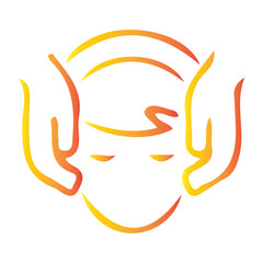 Massage Icon. Pain Relief Massage Icon