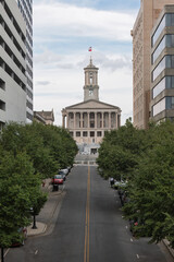 Tennessee Capitol as seen from the Nashville Public Library