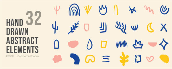 Premium Quality Hand Drawn Abstract Doodle Icons, Ancient Symbols and Design Elements for Backgrounds, Patterns, Posters and Any Design Projects	