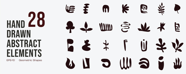 Premium Quality Hand Drawn Abstract Doodle Icons, Ancient Symbols and Design Elements for Backgrounds, Patterns, Posters and Any Design Projects	