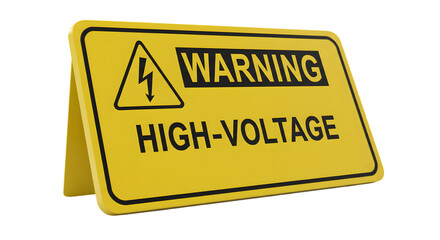 high voltage caution sign