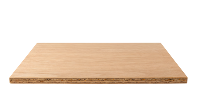 wood board isolated on white