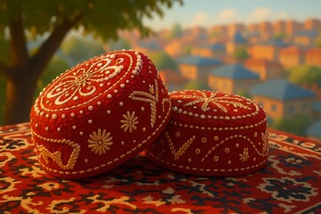 Arakhchin (arakchin) (Azerb. Araxçın) is an Azerbaijani national headdress.