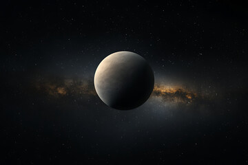 Venus Planet with Space, Galaxy, and Stars.