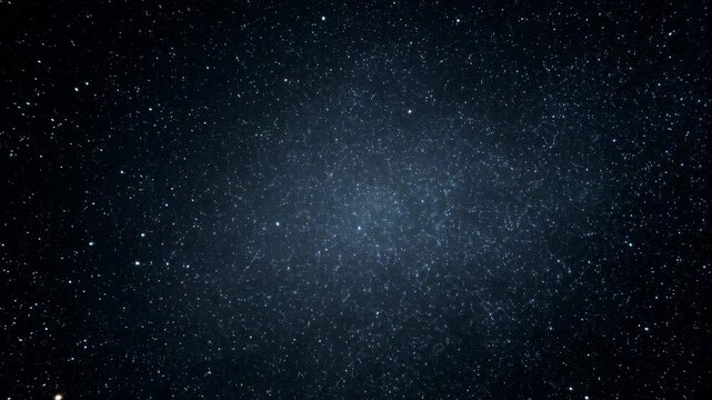 Starry night sky with bright stars and dark cosmic background  