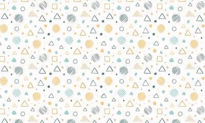 Thin Lines and Minimal Shapes Clean & Modern Scandinavian Abstract Pattern