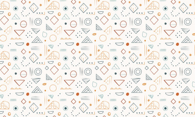 Abstract Thin Line Geometric Shapes Minimalist texture