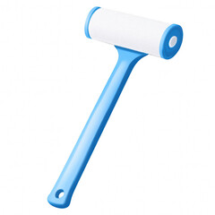 Fototapeta premium Lint roller image, blue handle, clean tool