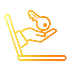 access Line Gradient Icon