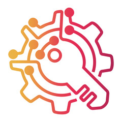 access Line Gradient Icon