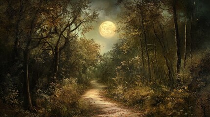 Moonlight Forest Path (1)
