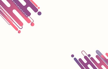 Abstract white background with purple gradient colour of geometric stripes and circle element. Abstract geometric shapes background for presentation, business report, card, banner, poster.