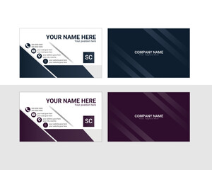 Elegant Business Card Template for Personal Branding. This is vector file.