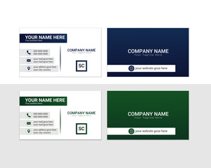 Elegant Business Card Template for Personal Branding. This is vector file.