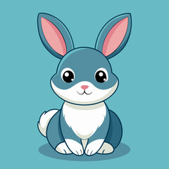 cute bunny rabbit cartoon vector
