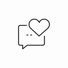 heart message icon sign vector