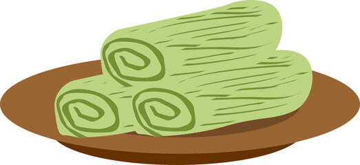 indonesian snack caled dadar gulung