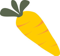 hand drawn vector illustration of a carrot