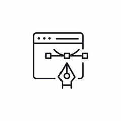 Fototapeta premium web design icon sign vector