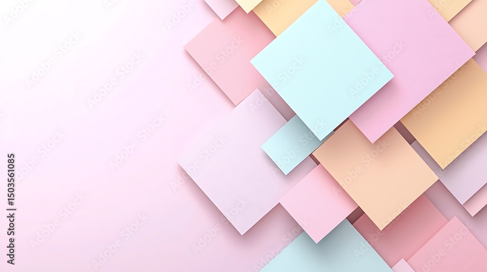 Aufkleber pastel square abstract background with soft texture