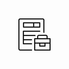 employment briefcase icon sign vector