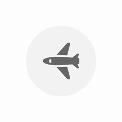 plane flight icon sign vector