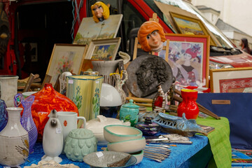 flea market in paris , Le Marais district