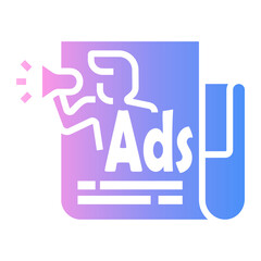 advertising Gradient icon