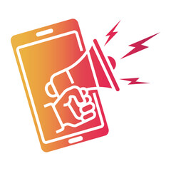 advertising Gradient icon