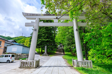 初夏の諏訪大社 上社 前宮　長野県茅野市　Suwa Taisha Shrine in early summer. Kamisha. Maemiya. Nagano Pref, Chino City.