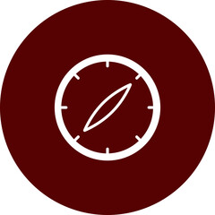 Safari  Vector Brown Circle Icon Design