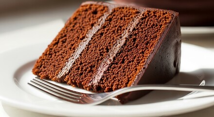 Indulge in Decadence A Slice of Moist Chocolate Cake Heaven Unveiling Rich Layers of Flavorful Goodness Perfect for Any Celebration or Sweet Treat Cravings