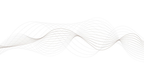 Abstract wavy lines pattern on white background creating a flowing and dynamic visual effect design element use for banner, poster, wallpaper wave design.