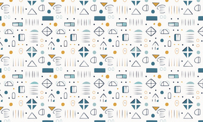 Airy Minimalist Abstract Shapes - Scandinavian Thin Line Design