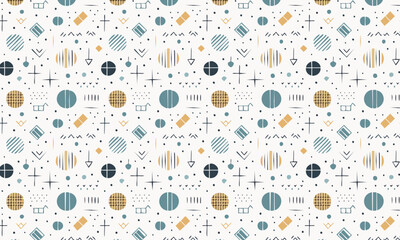 Modern Monochrome Geometric Pattern - Scandinavian Abstract Lines