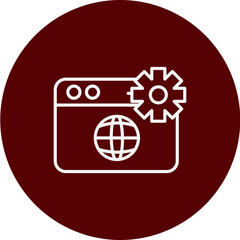 Web Design Vector Brown Circle Icon Design