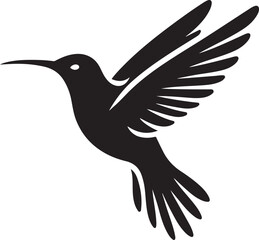 Hummingbird Vector Silhouette Icon