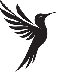 Hummingbird Vector Silhouette Icon