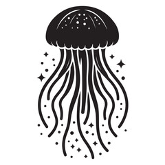 Tribal Jellyfish Vector Illustration