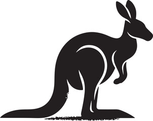 Kangaroo Vector Silhouette Icon