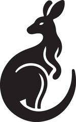 Kangaroo Vector Silhouette Icon