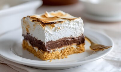 S'mores Ice Cream Layer Cake, Generative AI