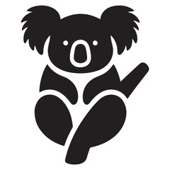 Koala Vector Silhouette Icon