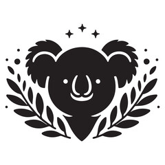 Koala Vector Silhouette Icon