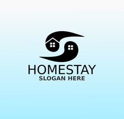 Homestay company logo design