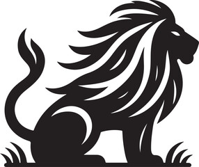 Lion Vector Silhouette Icon