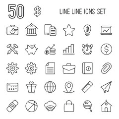 Thin Line Icon Pack – UI, SEO, Medical, Baby, Pets & Business Essentials