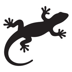 Lizard Vector Silhouette Icon